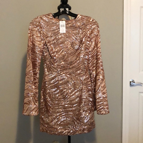 Ryse - Blush - XS
Drew Sequined Bell-Sleeve Dress - Picture 3 of 6
